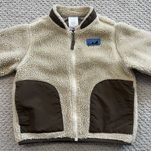 Patagonia BABY 4T Retro-X Jacket Full zip deep pile Sherpa EUC